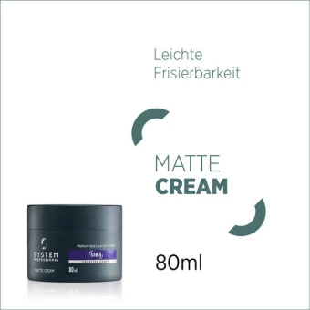 System Professional LipidCode MAN M63 Matte Cream Mittlerer Halt 80 Ml – Bild 2